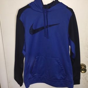 Blue and Black Nike Sweatshirt